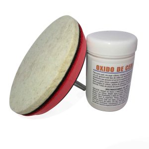 Kit Oxido de cerio con disco para pulir vidrio