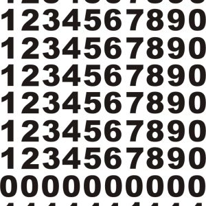 Numeros Adhesivos 6 Cm 90 Unidades Del 0 Al 9